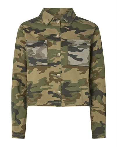 Rabens Saloner - Aleksandra Camo Patchwork Jakke - Camo Combo